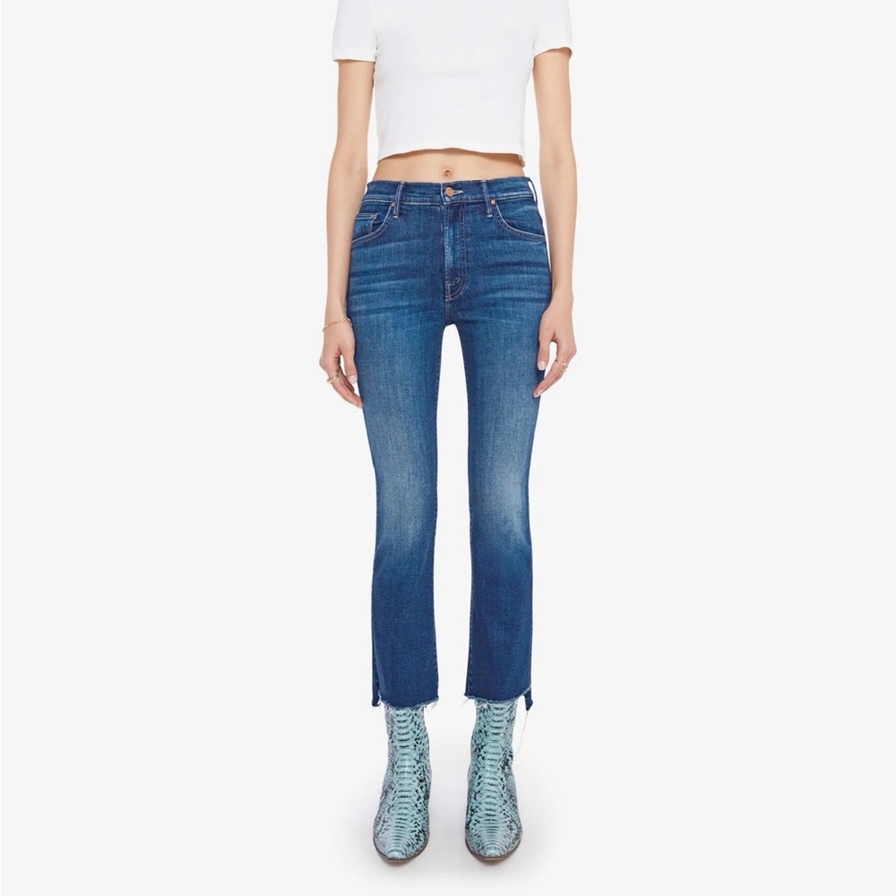 MOTHER The Insider Crop Step Chew Jean